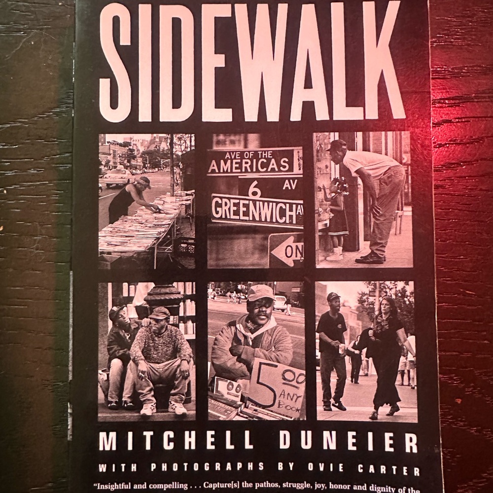 Sidewalk by Mitchell Duneier Book